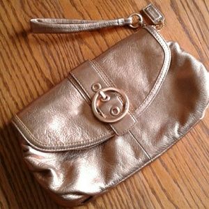 Gold Coach wristlet